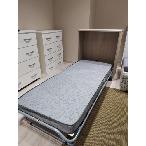 Franco Arredamenti - Mobile letto singolo con ruote, rete a doghe pieghevole  e materasso in poliuretano spesore cm.9 - DIMEFR00025